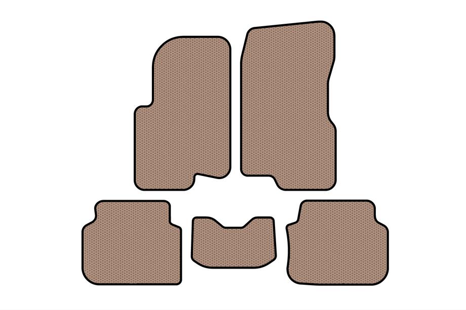Smart 1998–2007 Rubberen automatten Carsuit (2003-2007, Forfour, Beige) Image