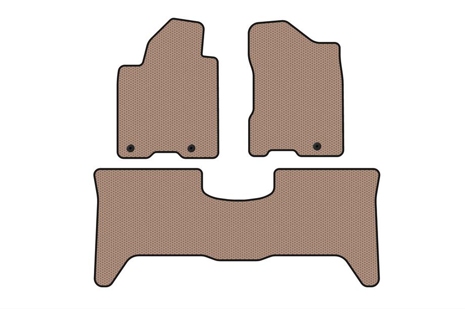 Nissan Armada 2003–2015 Carsuit rubber automatten voor interieur (2 rijen, 2003-2008, Beige) Foto 1