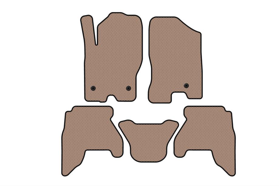 Nissan Pathfinder R51 2005–2014 Rubberen automatten Carsuit V1 (2 rijen, beige, 2010-2014) Foto 1