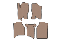 Nissan Navara 2006–2015 Carsuit rubberen automatten voor het interieur (zonder opbergvakken, beige) foto 1