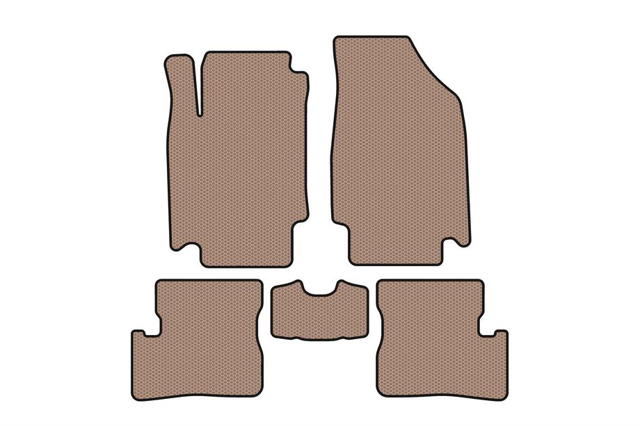 Nissan Micra K12 2003–2010 Rubberen automatten Carsuit (HB, beige) Foto 1