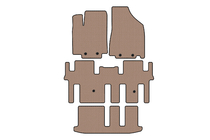 Nissan Pathfinder R52 2012–2021 Carsuit rubberen automatten voor het interieur (3 rijen, beige) foto 1