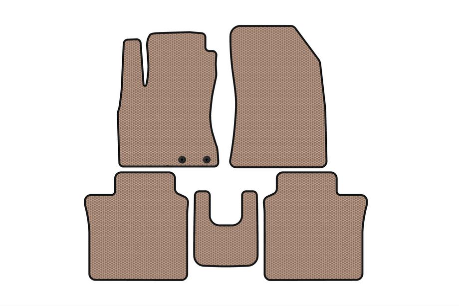 Nissan Note 2012–2020 Rubberen automatten Carsuit (HB, beige) Image