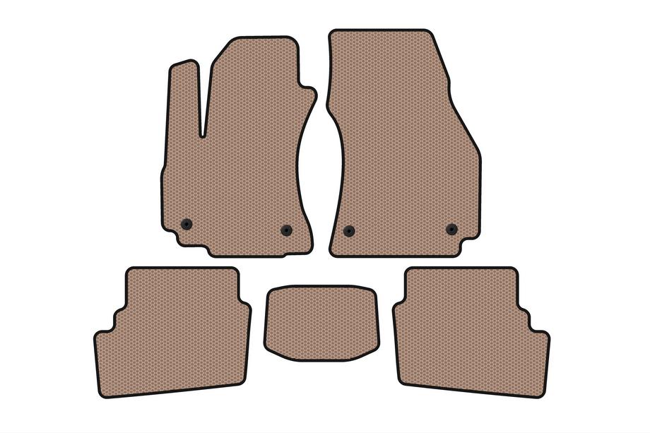 Opel Zafira A 1998–2005 Rubberen automatten Carsuit (2 rijen, 2003-2005, 7-zits, beige) Image