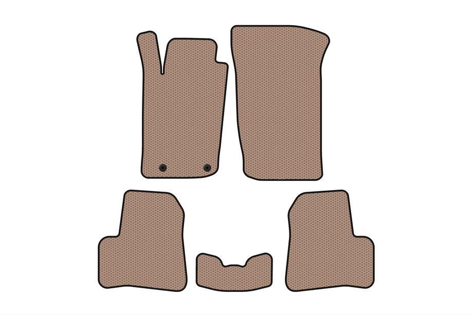 Peugeot 206 1998–2024 Rubberen automatten Carsuit (1998-2009, beige) Image