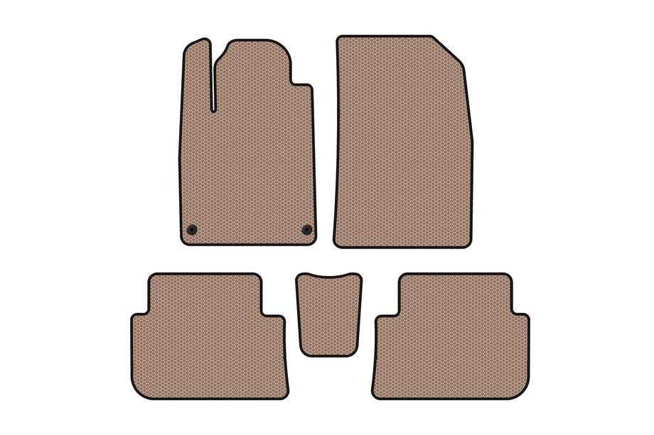Peugeot 407 2004–2011 Rubberen automatten Carsuit (SD, beige) Image