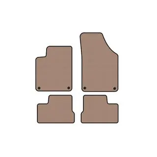 Rubberen automatten Carsuit (Beige)