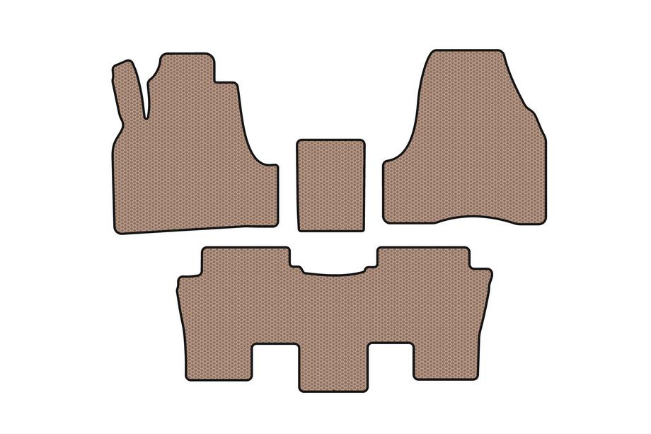 Peugeot 807 2002–2014 Rubberen automatten Carsuit (Beige) Image