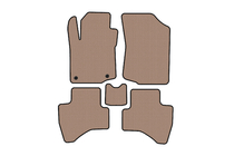 Peugeot 107 2005–2014 Rubberen automatten Carsuit (HB, beige) foto 1