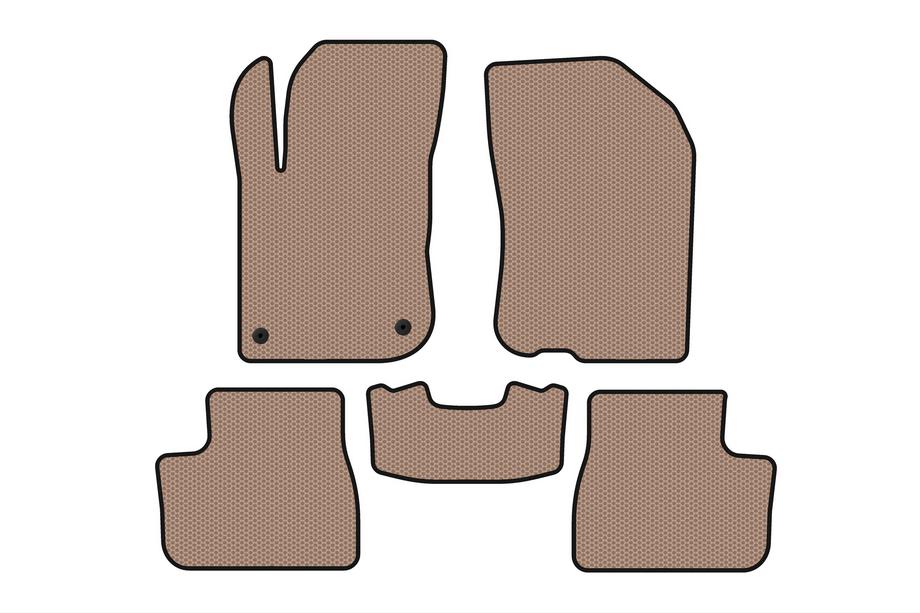 Peugeot 208 2012–2019 Rubberen automatten Carsuit (Beige) Image