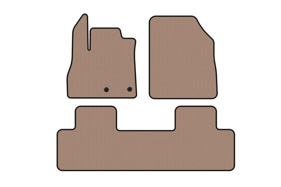 Renault Scenic/Grand 2016–2025 Rubberen automatten Carsuit (5-zits, beige) Image