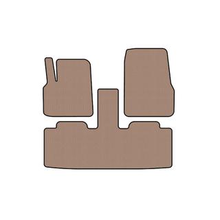 Rubberen automatten Carsuit (2 rijen, 7-zits, beige) foto 1