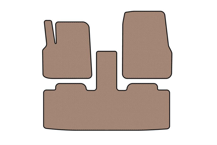 Renault Espace 2002–2014 Rubberen automatten Carsuit (2 rijen, 7-zits, beige) Image