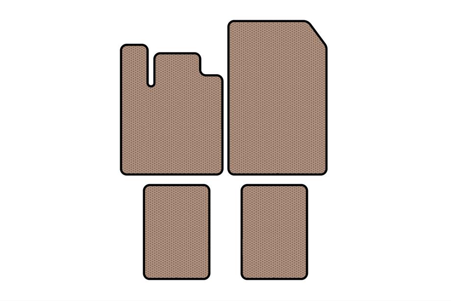 Renault Twingo 2007–2014 Rubberen automatten Carsuit (Beige) Image