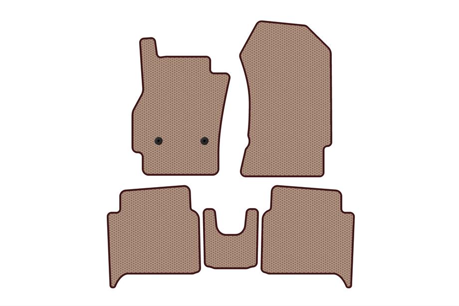 Renault Zoe 2012–2019 Rubberen automatten Carsuit (HB, beige) Image