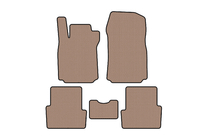 Renault Modus 2005–2012 Rubberen automatten Carsuit (Beige) foto 1