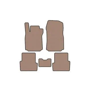 Rubberen automatten Carsuit (Beige) foto 1