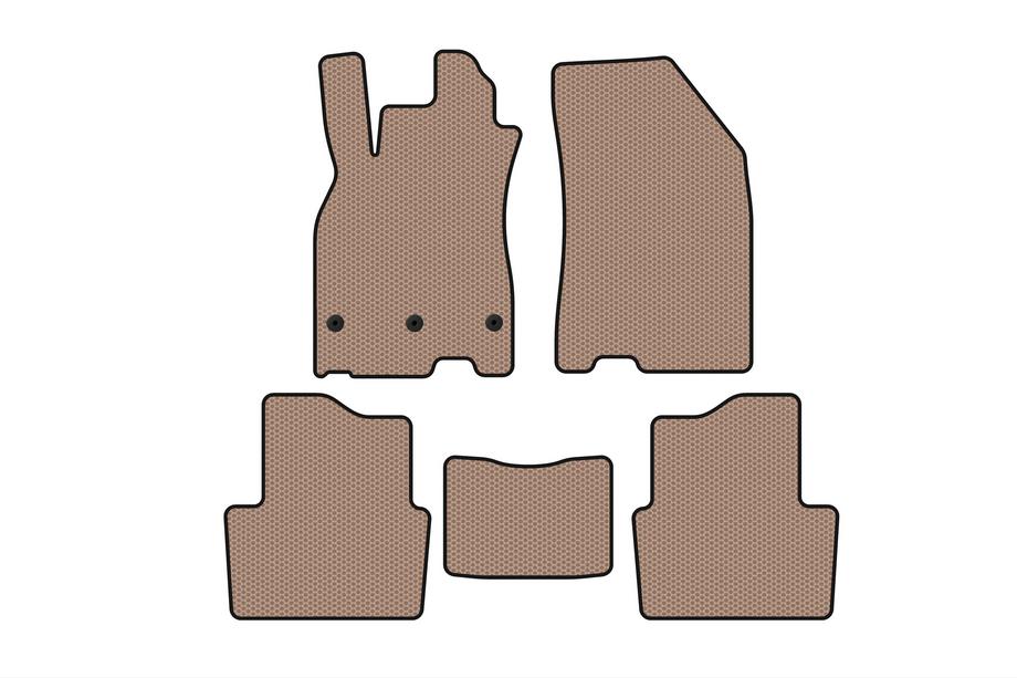 Renault Megane III 2009–2016 Rubberen automatten Carsuit (SD, beige) Image