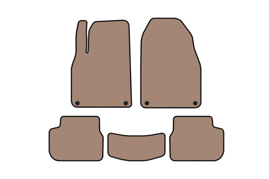 Saab 9-3 2002–2014 Rubberen automatten Carsuit (Beige) Image