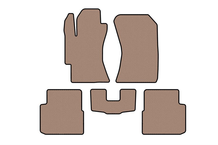 Subaru Impreza 2007–2011 Rubberen automatten Carsuit (HB, beige) Image