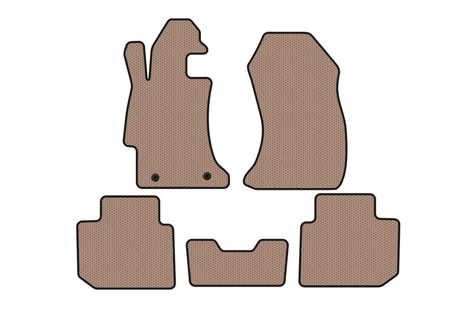 Subaru Impreza 2011–2016 Rubberen automatten Carsuit (SD, beige) Image