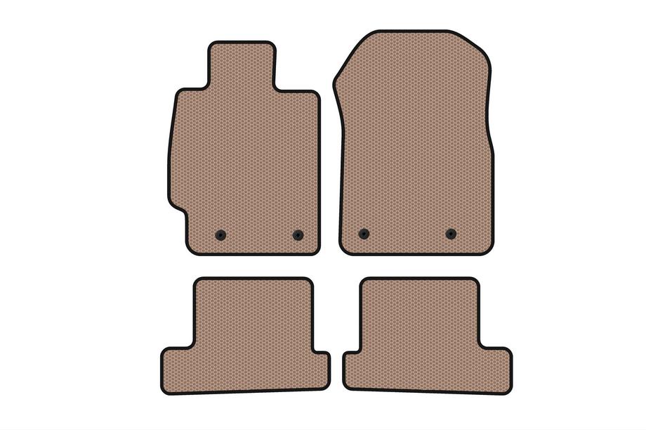Subaru BRZ 2012–2021 Rubberen automatten Carsuit (Coupé, beige) Foto 1