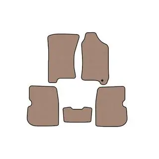 Rubberen automatten Carsuit (rechtsgestuurd, beige)
