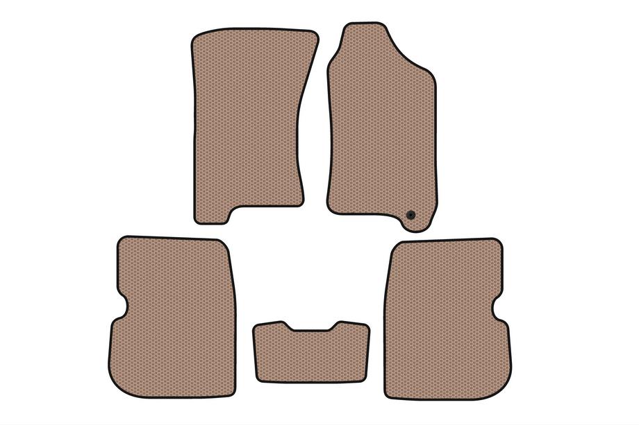 Subaru Forester 1997–2002 Rubberen automatten Carsuit (rechtsgestuurd, beige) Image