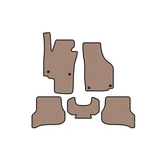 Rubberen automatten Carsuit (Beige) foto 1