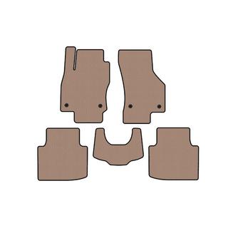 Carsuit rubberen automatten voor het interieur (met pootafdruk, beige) Skoda Superb 2015–2024 foto 1