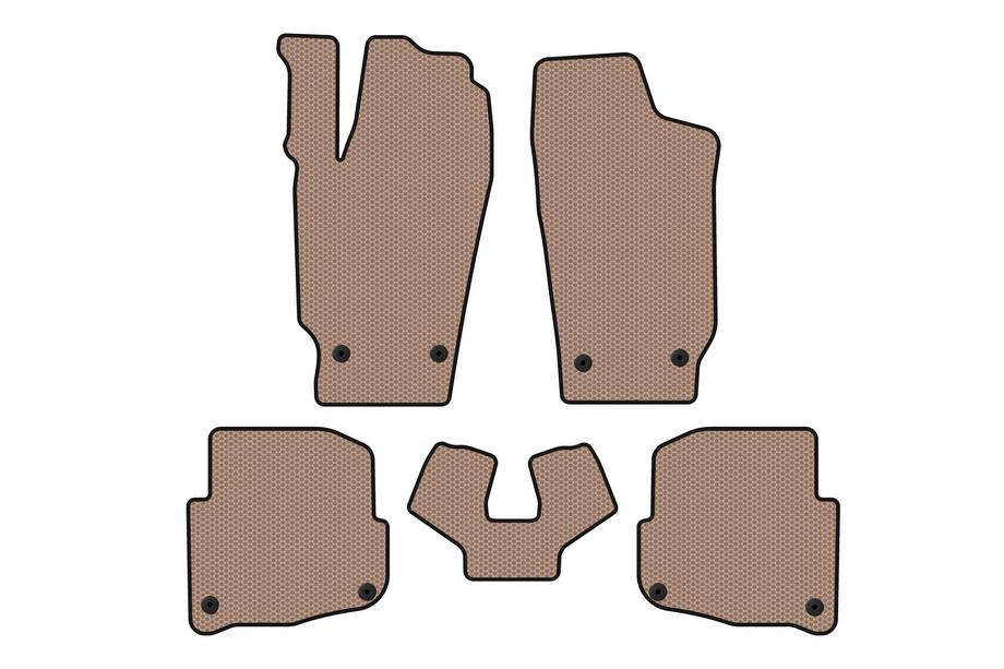 Skoda Fabia 2000–2007 Rubberen automatten Carsuit (SD, beige) Image