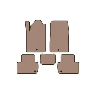 Rubberen automatten Carsuit (Beige) foto 1