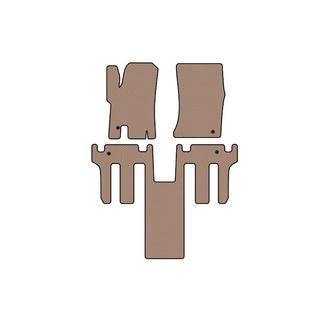 Rubberen automatten Carsuit 2004-2008 (2 rijen, beige) Ssang Yong Rodius foto 1