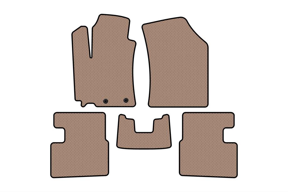 Suzuki Swift 2010–2017 Rubberen automatten Carsuit (HB, 5-deurs, beige) Image