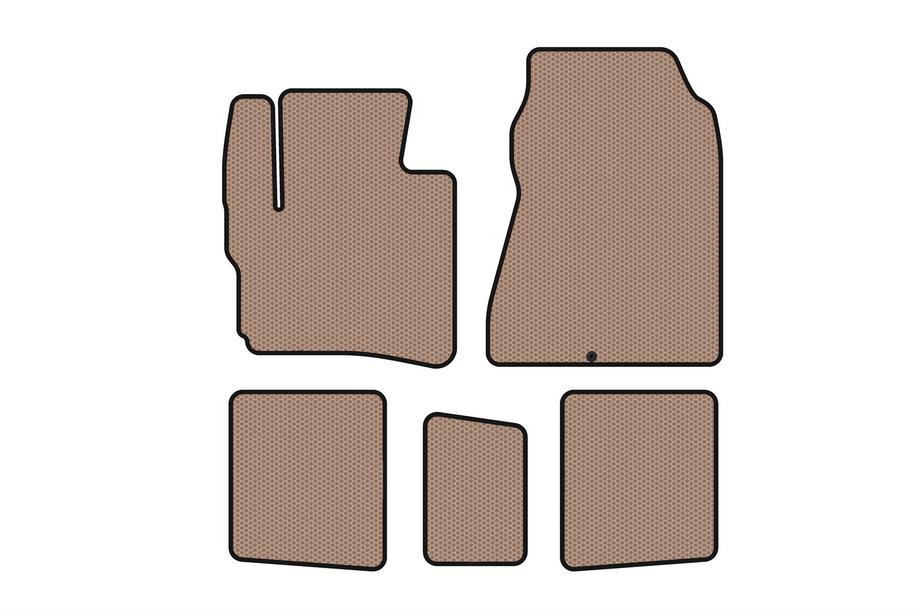 Toyota IQ 2008–2015 Rubberen automatten Carsuit (HB, beige) Image