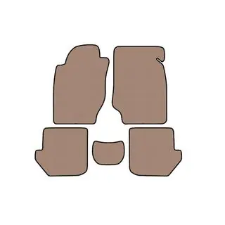 Rubberen automatten Carsuit (Beige) foto 1