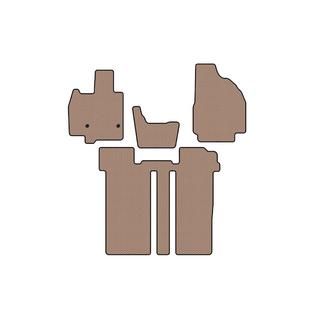Rubberen automatten Carsuit (2 rijen, 6-zits, beige) foto 1