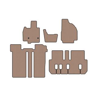 Rubberen matten Carsuit (3 rijen, 6-zits, beige) foto 1