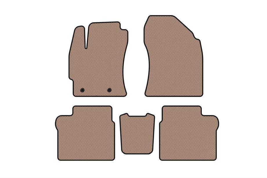 Toyota Corolla 2013–2019 Rubberen automatten Carsuit (2016-2019, SD, beige) Image