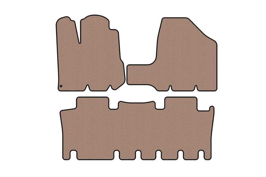 Toyota Sienna 2003–2009 Rubberen automatten Carsuit (2 rijen, beige) Image