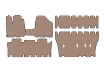 Toyota Sienna 2003–2009 Carsuit rubberen automatten voor het interieur (3 rijen, beige) foto 1