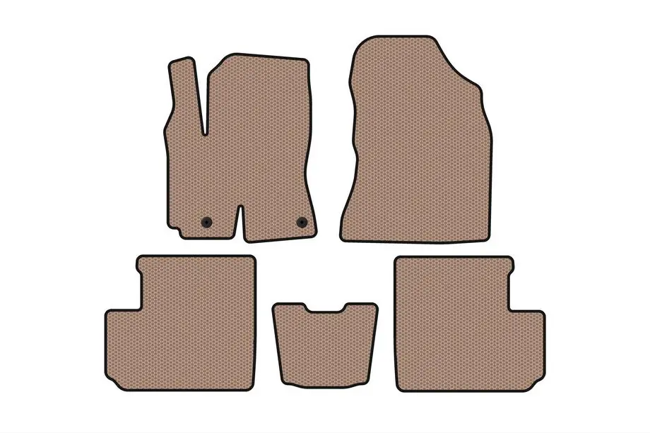 Toyota Rav 4 2001–2005 Rubberen automatten Carsuit (Beige) Foto 1