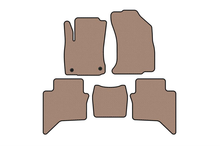 Toyota Hilux 2015– Rubberen automatten Carsuit (Beige) Foto 1