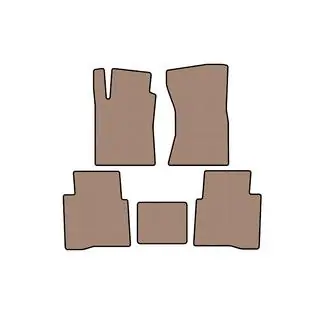 Rubberen automatten Carsuit (Beige) foto 1
