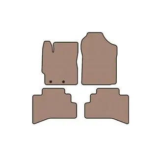 Rubberen automatten Carsuit (Beige)