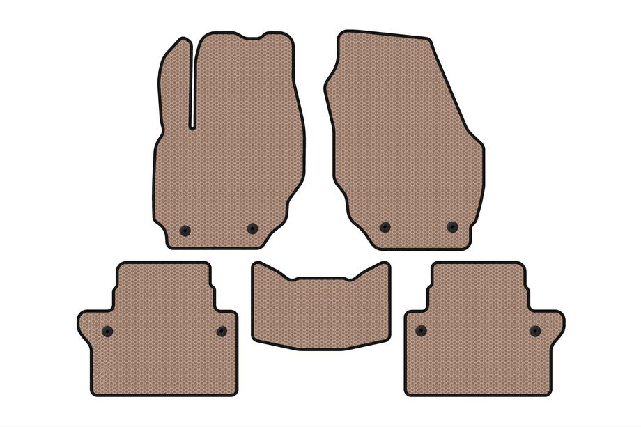 Volvo S80 2006–2016 Rubberen automatten Carsuit (Beige) Image