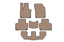 Volvo XC90 2015– Carsuit rubberen automatten voor het interieur (3 rijen, beige) foto 1