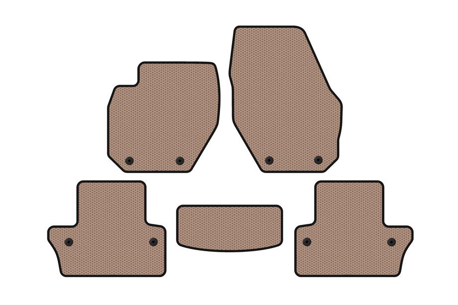 Volvo V60 2011–2018 Rubberen automatten Carsuit (SW, beige) Foto 1