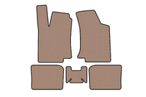 Volkswagen Golf 3 1991–2001 Rubberen automatten Carsuit (HB, 3-deurs, beige) foto 1