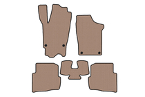 Volkswagen Fox 2003–2021 Rubberen automatten Carsuit (HB, 3-deurs, beige) foto 1